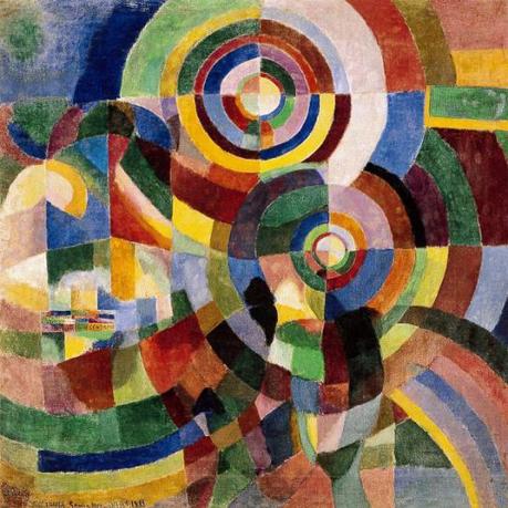 Sonia Delaunay, Prismes electriques 1914 (Download high resolution image 670.56 KB) Prismes electriques 1914 © Pracusa 2013057 © CNAP