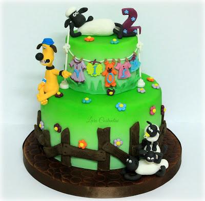 SHAUN THE SHEEP CAKE!!! SHAUN PECORA PER VIOLA!!!