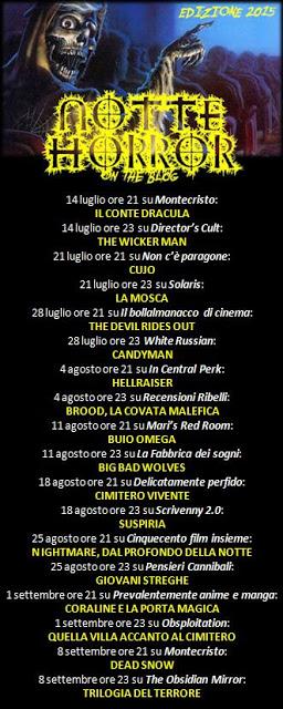 Notte Horror 2015 Notte Horror 2015