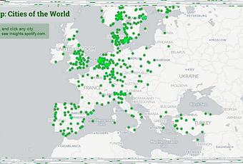 Spotify Ecco La Mappa Geografica Delle Canzoni Pi Ascoltate Paperblog