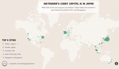 La mappa del cibo secondo Instagram: per esempio si mangia più pizza a…