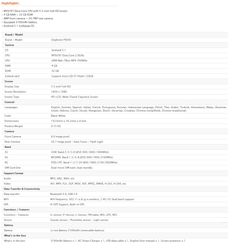 Elephone P9000 - Tutte le novità sul primo smartphone Deca-Core al mondo! Elephone P9000 - Tutte le novità sul primo smartphone Deca-Core al mondo!