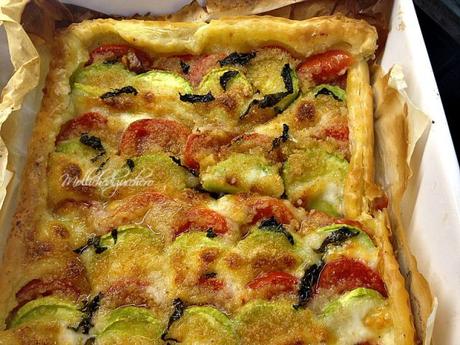 Sfoglia con pomodori e zucchine sfoglia con pomodori e zucchine