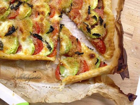 Sfoglia con pomodori e zucchine sfoglia con pomodori e zucchine