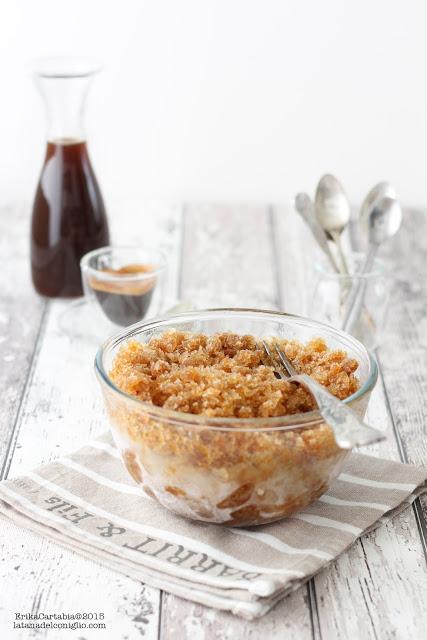 Granita siciliana al caffè, con panna