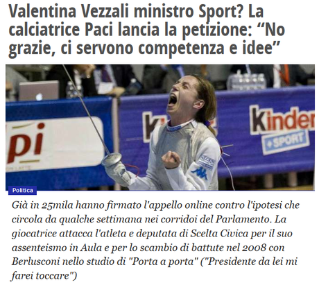 #vezzaliNograzie Valentina Vezzali farei 