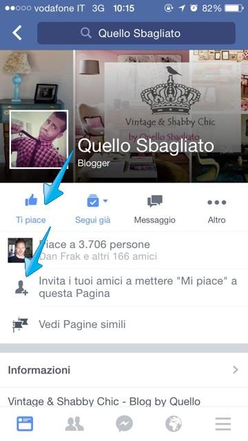 iscrizione facebook Vintage & Shabby chic