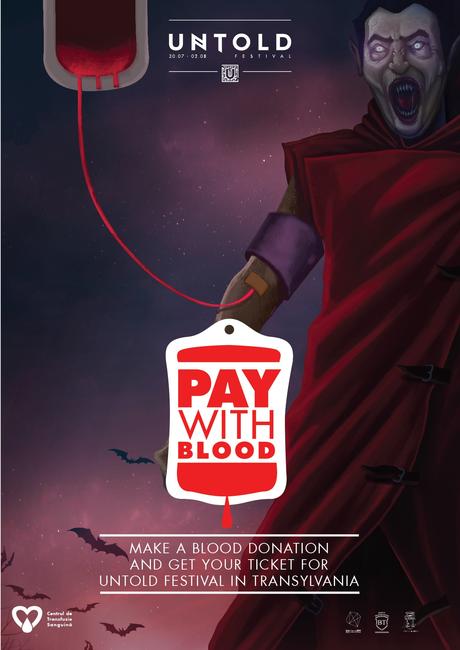UNTOLD Festival? Paga col sangue! print-outdoor-untold-festival-pay-with-blood