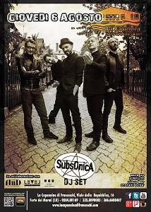 Subsonica in Versilia subsonica capannina