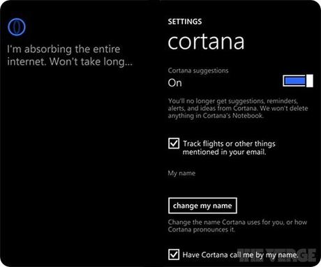 cortana-impostazioni cortana-impostazioni