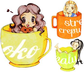 Tutto tra blogger. Puntata n.3, Le tazzine di Yoko. noi-tre-nelle-tazzine