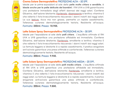 Con i nuovi solari Prep pelle protetta per tutta la famiglia! Schermata 2015-08-04 alle 14.53.33