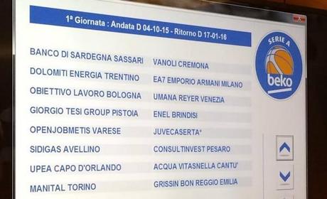 Calendario Serie A © 2015 Twitter/Legabasket