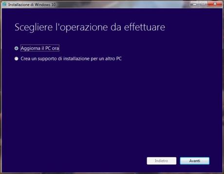 Come aggiornare a Windows 10