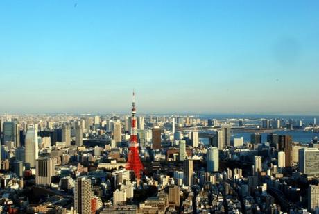 Tokyo tower vista dalla Mori tower