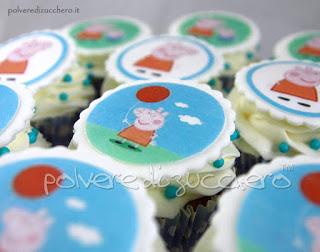 polveredizucchero.it torta decorata cake design cupcakes peppa e george pasta di zucchero polvere di zucchero