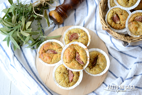 Muffin con Fichi, Prosciutto e Cacioricotta