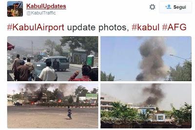E' esplosa un'autobomba all'aeroporto di Kabul E' esplosa un'autobomba all'aeroporto di Kabul