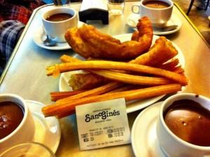 cioccolato con porras e churros