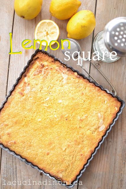 Lemon square - Crostata al limone Lemon square - Crostata al limone