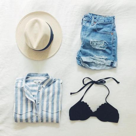 Summer outfit: shorts + shirt