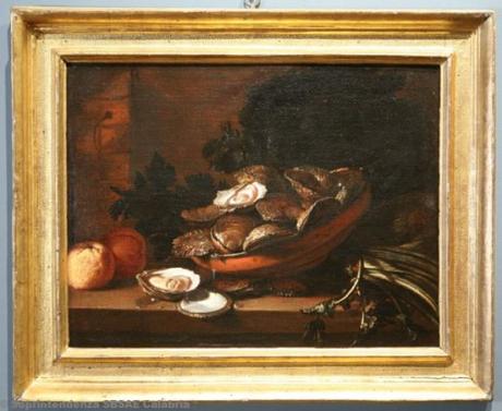 MILANO: Cibo per gli Dei, cibo per gli uomini: i Musei della Calabria all’Expo | Mostra all’Expo – Padiglione Italia Giuseppe Recco - Natura morta con ostriche e sedano