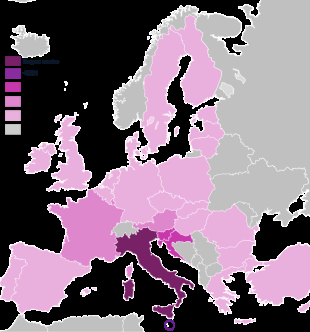 Diffusione della lingua italiana in Europa