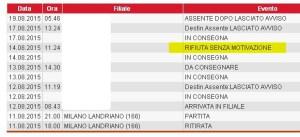 Servizio clienti Non ho motivato...