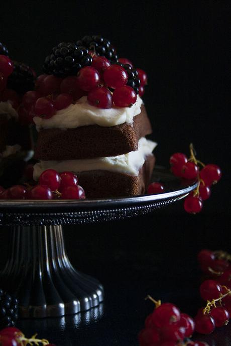 Tortini di cioccolato con crema mascarpone e panna