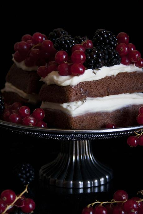 Tortini di cioccolato con crema mascarpone e panna