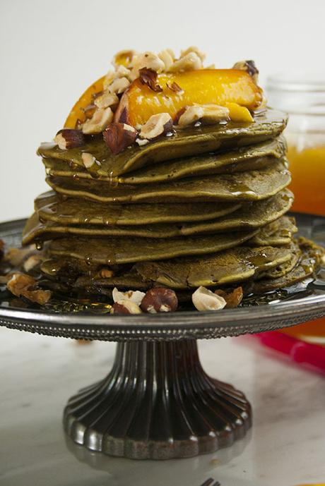 Pancakes matcha e cocco