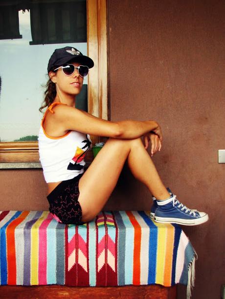 OOTD: Sporty shorts and Asymmetric Top OOTD: Sporty shorts and Asymmetric Top