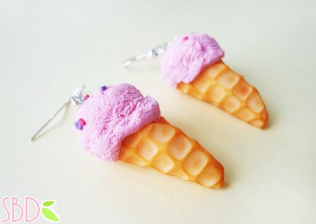 Miniatura Gelato in fimo - Fimo clay Icecream miniature