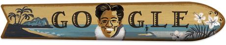 Ecco il doodle di Google per Duke Kahanamoku, padre del surf moderno duke-kahanamoku-google-doodle