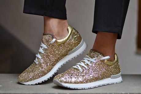 Buccia di Banana/Glitteriamoci (i piedi) sneakers-glitter-oro