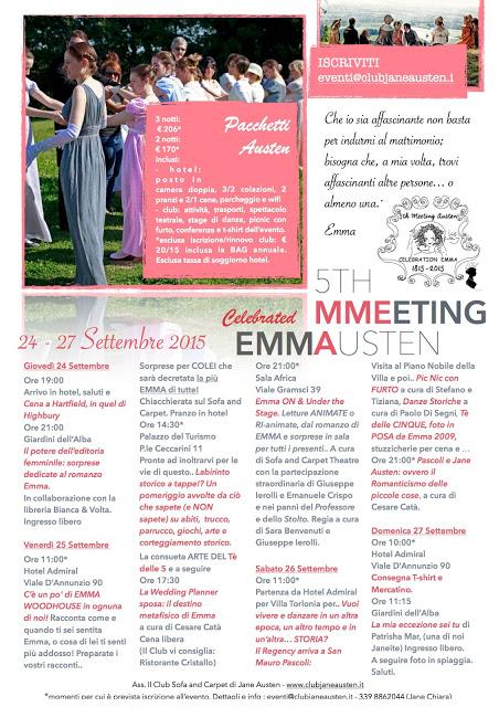 5th Meeting Austen: Celebrated EMMA