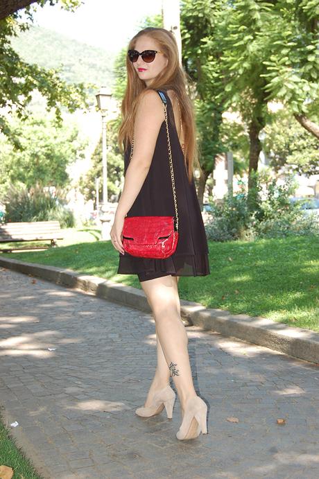 Una sera d’estate. Look romantico in nero carmen recupito salerno