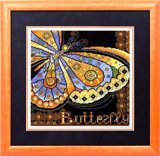 Quadro Butterfly a puntocroce