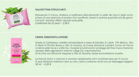 Corine de Farme, i prodotti dove la natura e’ di casa! Schermata 2015-08-18 alle 16.04.36