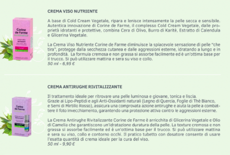 Corine de Farme, i prodotti dove la natura e’ di casa! Schermata 2015-08-18 alle 16.04.50
