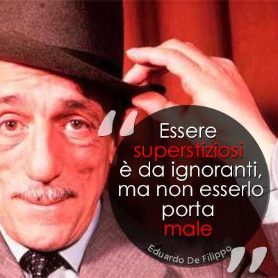 Inutile scaramanzia di chi non ha bisogno di fortuna Inutile scaramanzia di chi non ha bisogno di fortuna