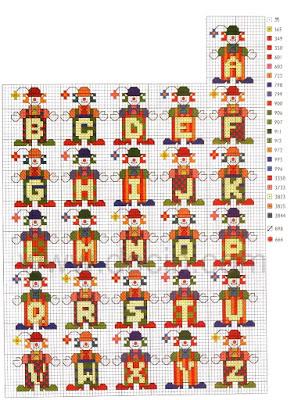 Cross stitch alphabet baby