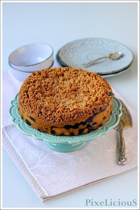 Blueberry Buckle: Torta Soffice ai Mirtilli con Crumble Croccante