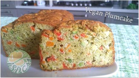 Vegan Plumcake  al pesto di basilico, verdurine e tofu