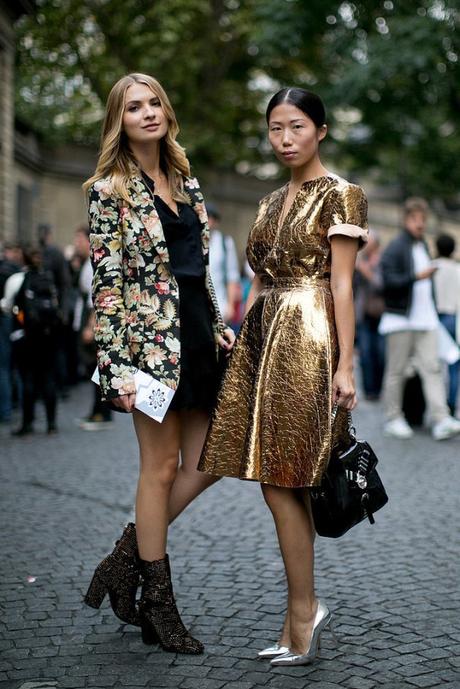Tendenza autunno-inverno 2015: don’t be bitter, glitter! Street-Style-Party-Outfit-Ideas