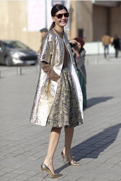 Tendenza autunno-inverno 2015: don’t be bitter, glitter! metallic Coat