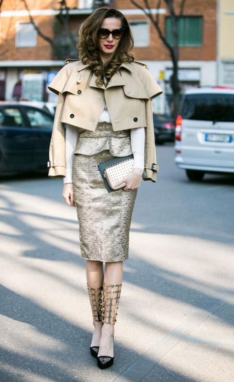 Tendenza autunno-inverno 2015: don’t be bitter, glitter! metallic-statement-street-style-milan-fashion-week-aw14-_-3-628x1024