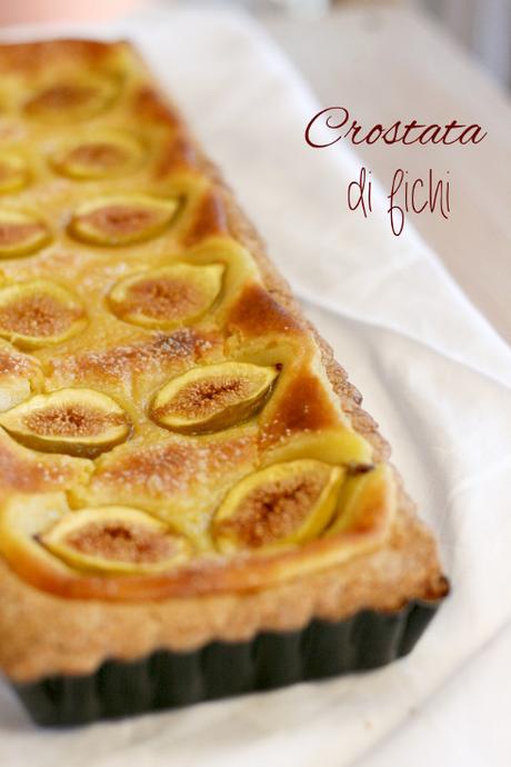 Crostata con frolla alle mandole, crema e fichi CrostataFichi 2
