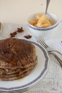 Pancakes semi-integrali con lievito madre senza glutine senza lattosio senza proteine del latte senza uova senza soja senza saccarosio vegan pancakes semi integrali - Gluten Free Travel & Living