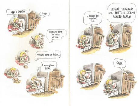 “Il Sabato è come un palloncino rosso” di Liniers, La Nuova Frontiera Junior sabato1